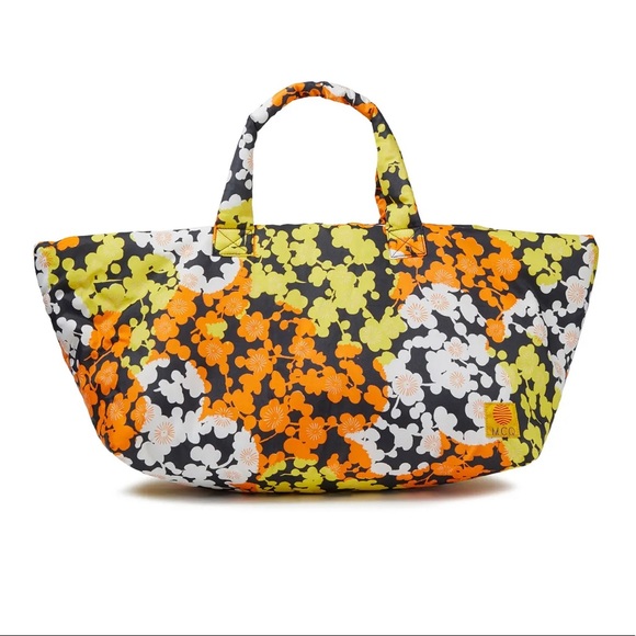 McQ by Alexander McQueen Handbags - MCQ ALEXANDER MCQUEEN Puffy Floral Print Tote Bag with Mini Pouch Bag - New